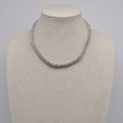 LB3501N1S CLR/S 1 ROW CRY FASHN NECK