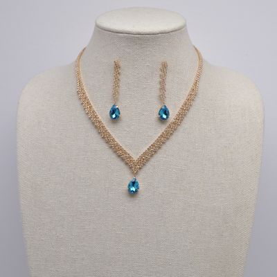 J49102S13G1 AQUA/G V-SHP TRDRP NECK SET