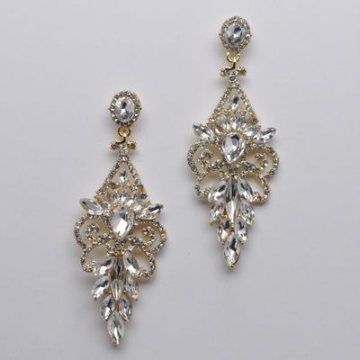 JU1965E1G  CL/G  SM RD TOP DIAM SHPE MRQT STN DANGLE ER
