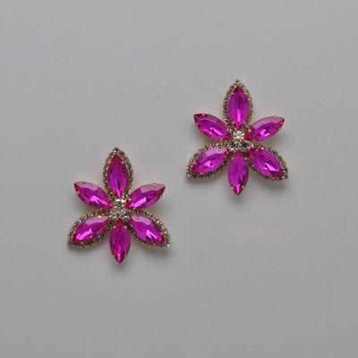 CN02106E27G   FUSHA/G  LRGE MARQT SHAPE FLOWER STN  ER