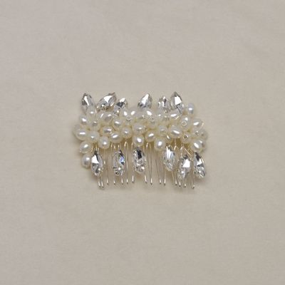 HJ4873H40S PRL/S CRY &amp; PRL CLSTR HAIR CMB
