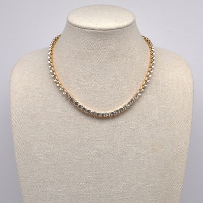 J18366N1G CLR/G 6MM RND CRY 18&quot; TENNS NK