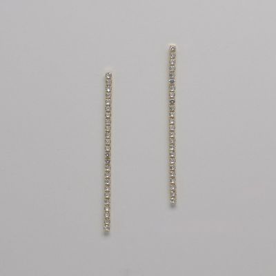 LB1435E1G CZ/G 4&quot; LONG 4MM RND STNS EAR