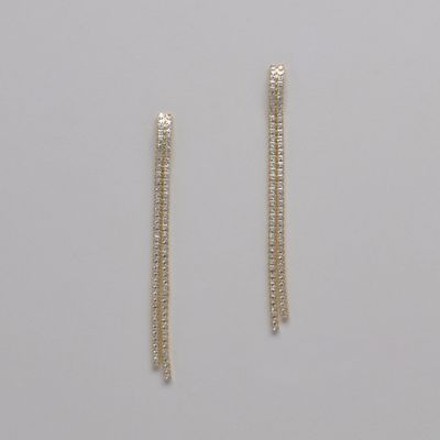 LB1351E1G CZ/G 2 ROW CRY / 3-3/4&quot; EAR
