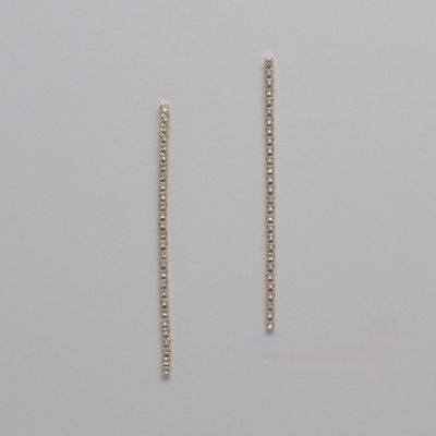 LB1005E1G CZ/G 4&quot; LONG 3MM RND STNS EAR