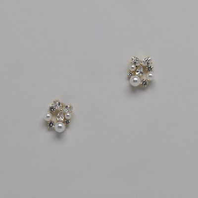 LB326452E40G PRL/G CRY/PRL CLSTR STUD ER