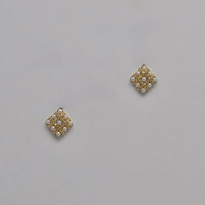 LB326447E40G PRL/G SQU PRL &amp; CRY STUD ER