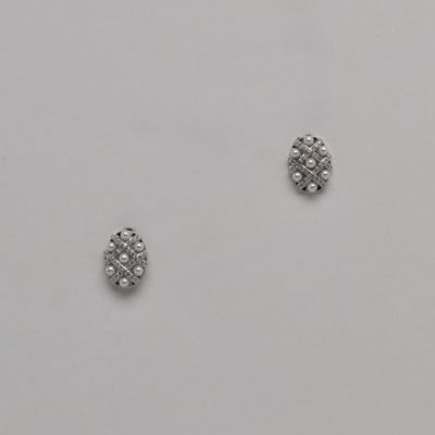 LB326443E40S PRL/S OVAL PRL &amp; CRY STUD ER