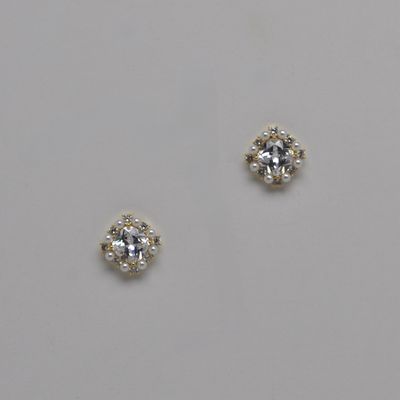 LB326450E40G PRL/G FRMD SQU CRY STUD ER
