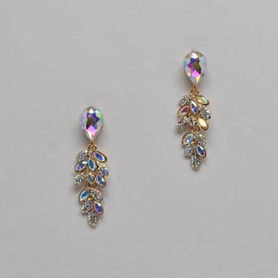 J40695E3G AB/G LEAFLIKE DNGL EARRING