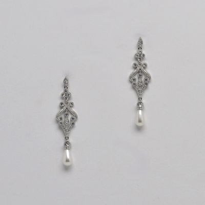 HJ4062E40S CZ/PR/S CHANDELIER EARRING