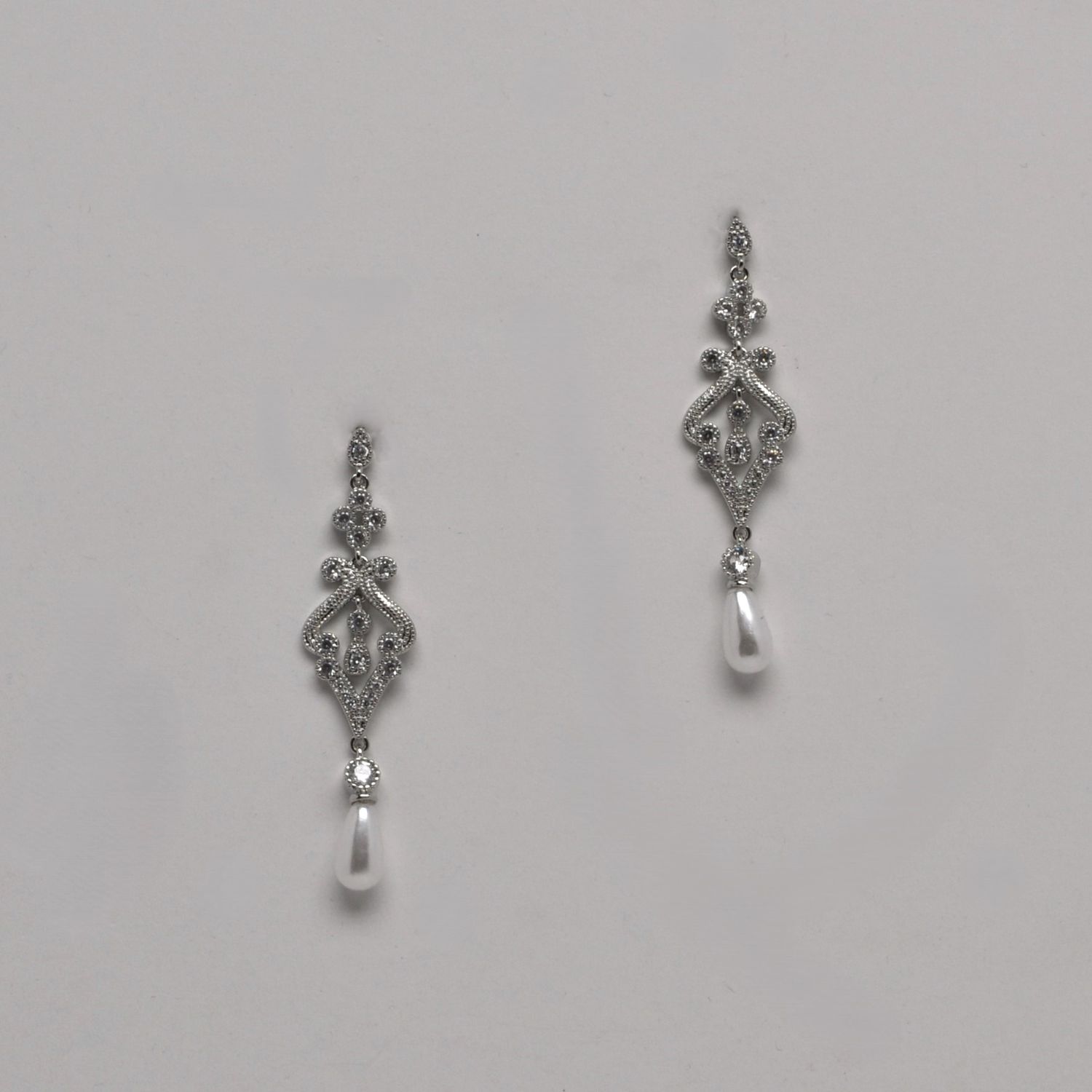 HJ4062E39S1 CZ/PR/S CHANDELIER EARRING