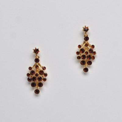 HJ4024E5G SMK-TPZ/G RND STNS CLSTR EAR