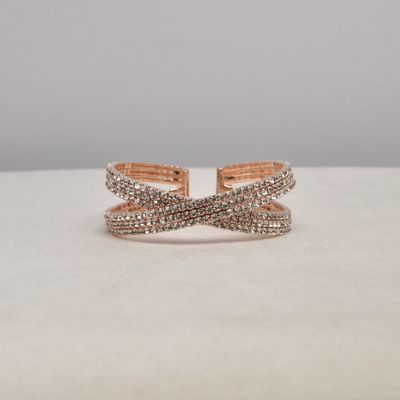 J83485B1RG CLR/RG  3 ROWS CRSS-OVR CUFF BRAC