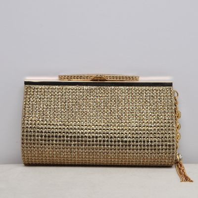 HF0149CGOLD GOLD RND ST FRNT / SHNY BCK PR