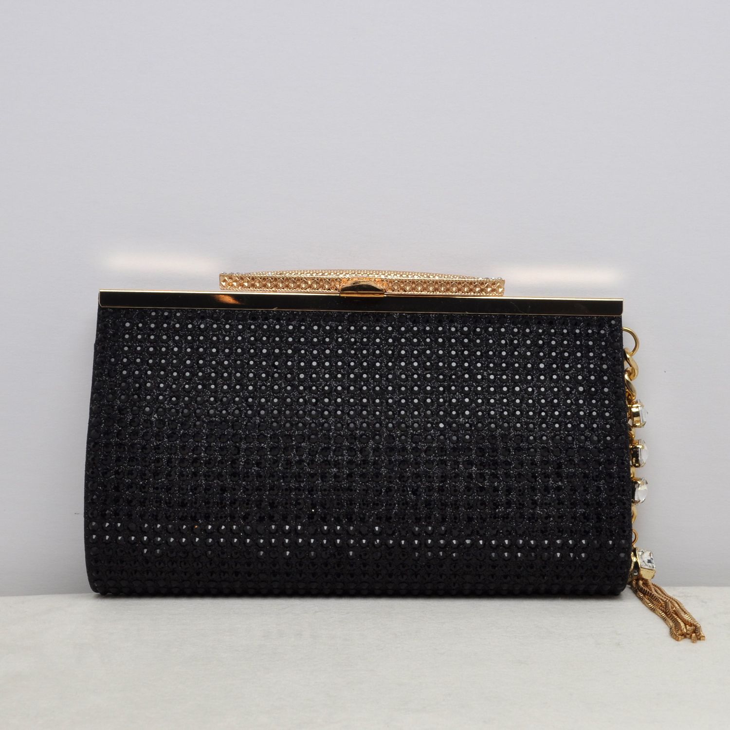 HF0149CBLK BLCK RND ST FRNT / SHNY BCK PR