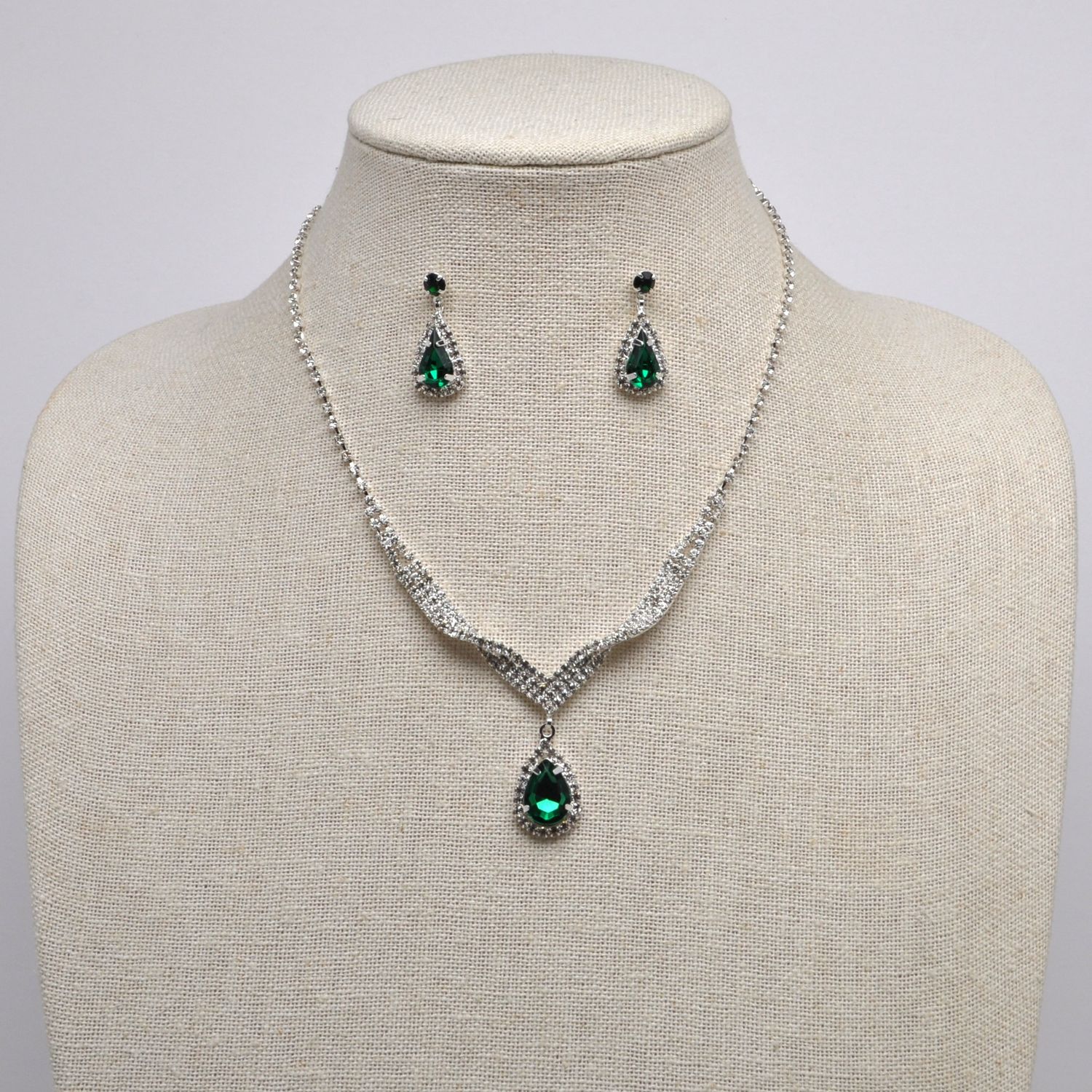 J15494S18S1 EM/S TWISTED TRDRP STONE SET