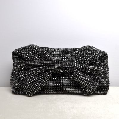 HF0183CBLK ALLOVR CRYS BOW PURS