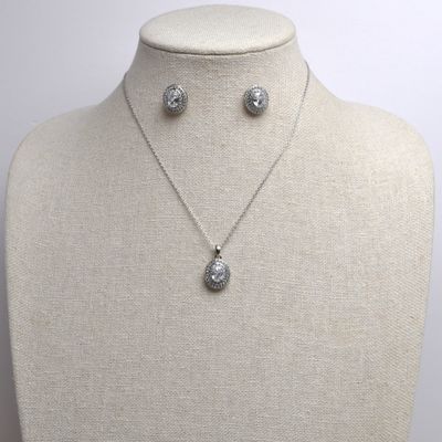 LD2949S1S CZ/S FRMD OVAL STN 18&quot; SET