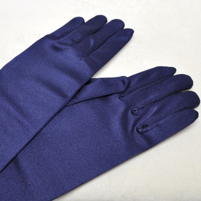 B0108G8 8&quot; MONTANA NAVY SATIN GLOVES