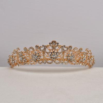 HJ711T1RG CLR/RG CRY FLWRS TIARA