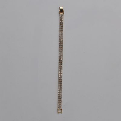 J84070B1G CZ/G 3MM 2 ROW TENNIS BRAC