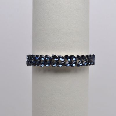 SX8534B8S MONT/S STRETCH LEAVES BRACELET