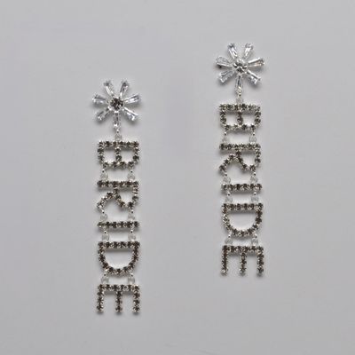 J28318E1S CZ/S FLWR BRIDE EAR