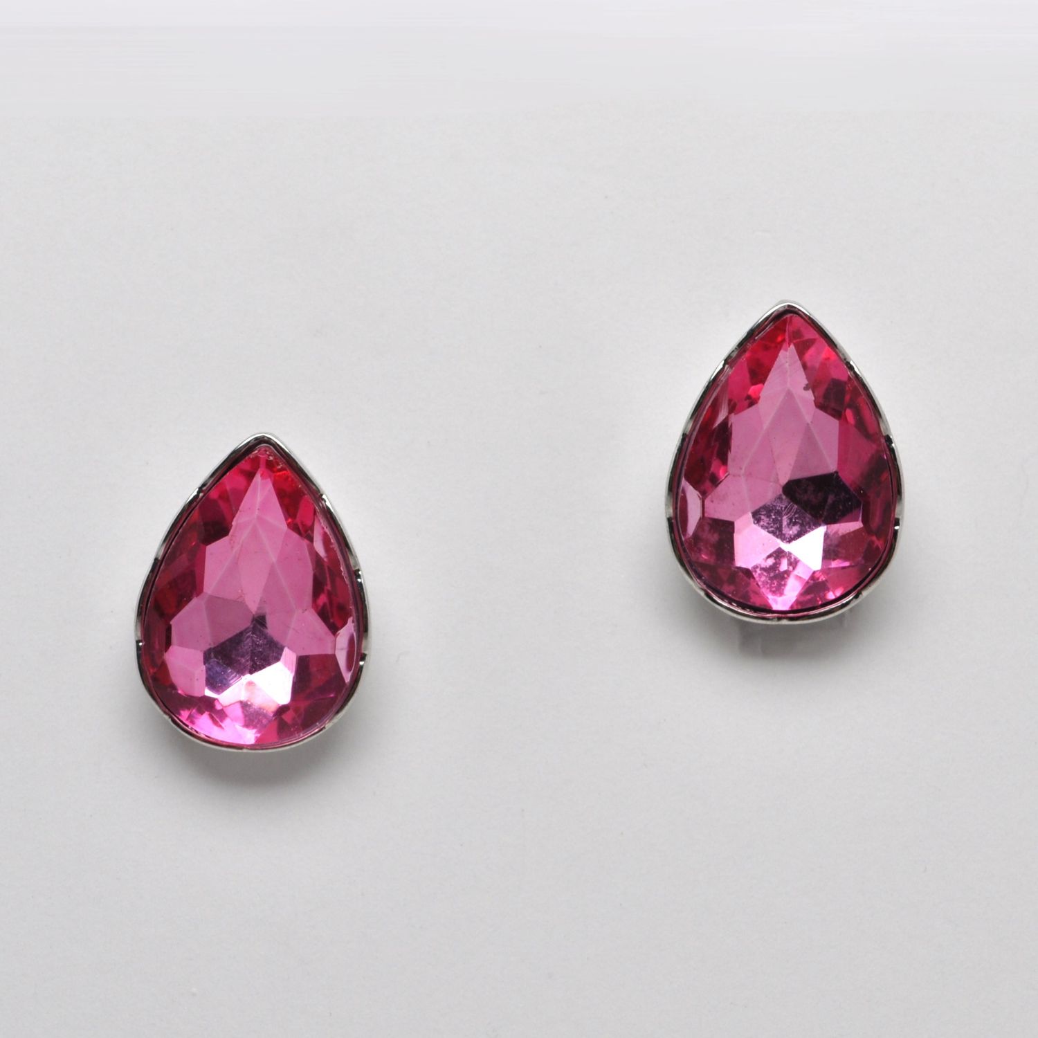 CJ0016E69S ROSE/S CLIP LRG PEAR SHP EAR