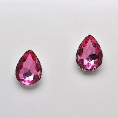CJ0016E69S ROSE/S CLIP LRG PEAR SHP EAR