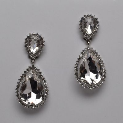 CJ0132E1S CLR/S CLIP BTT PEAR SHP S RND