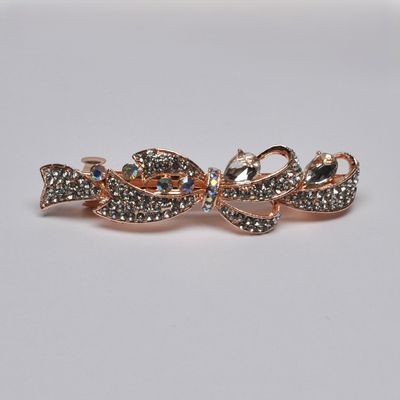 CJ10462H3RG AB/RG BOW SHAPE BARRETTE