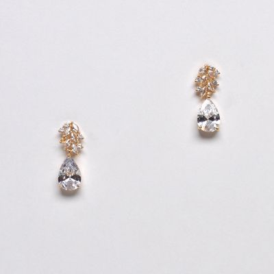 J44016E1G CZ/G CLSTR TOP TEARDROP EAR
