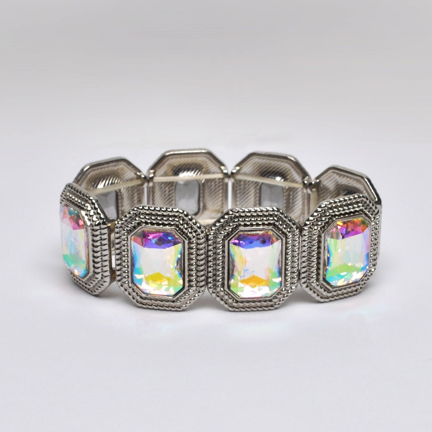 SX7524B3S AB/SIL LRG OCTAGN STRTCH BRAC