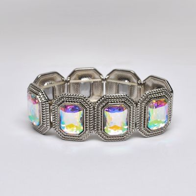 SX7524B3S AB/SIL LRG OCTAGN STRTCH BRAC