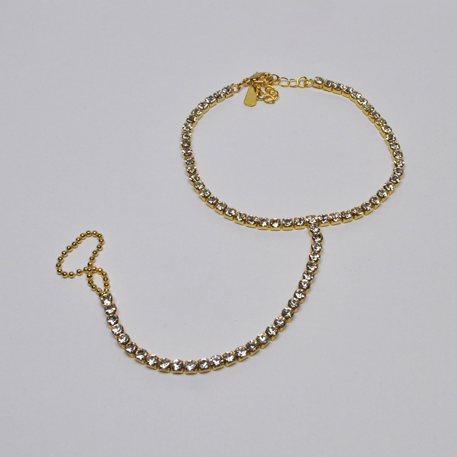 EN5131A1G CLR/G ONE ROW RND STN ANKLE