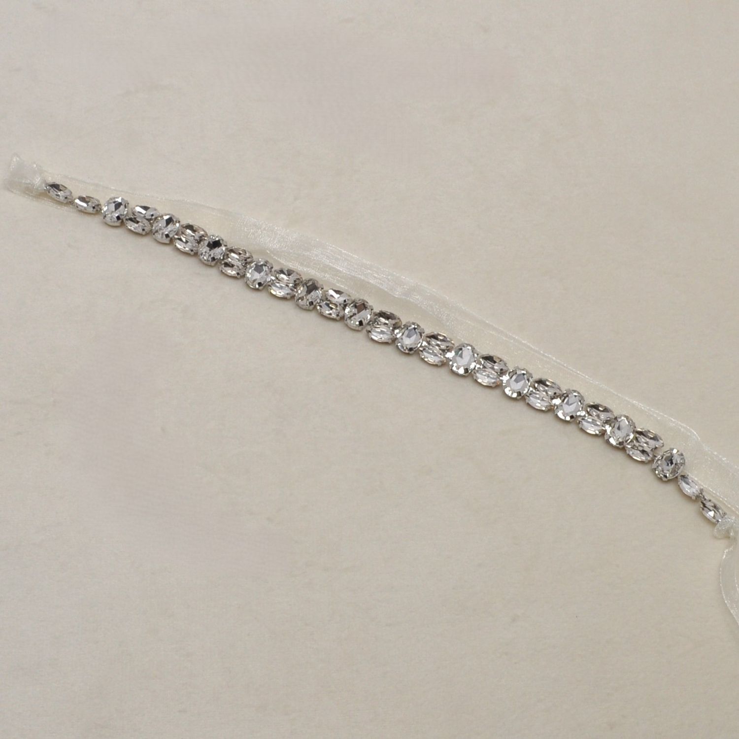 HJ3815H1S CLR/S MLT STN RIBBON HAIR TIE