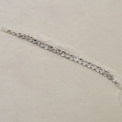 HJ3815H1S CLR/S MLT STN RIBBON HAIR TIE
