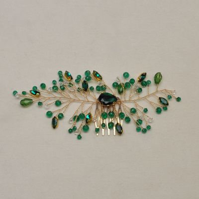 HJ6582H18G EM/G TDRP STN/BEAD COMB