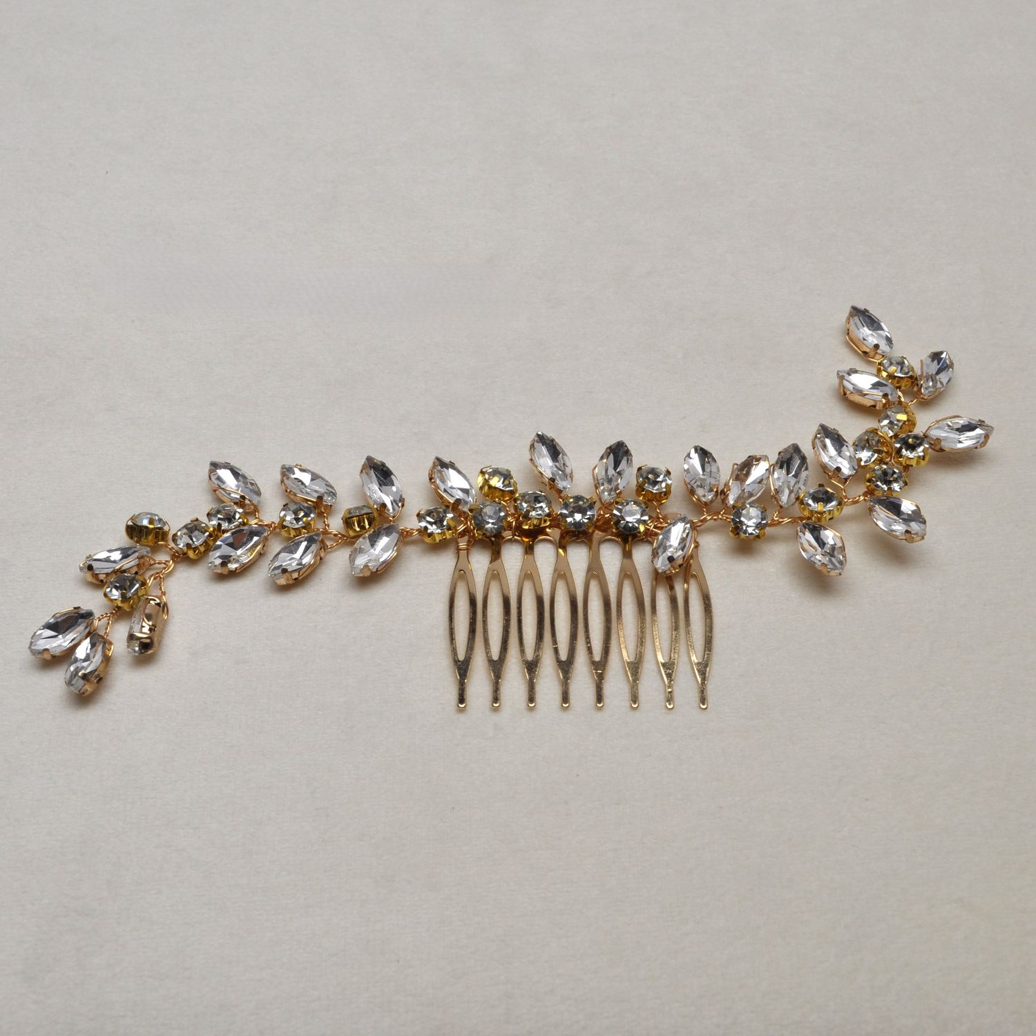 HJ7132H1G CLR/G LEAVES COMB