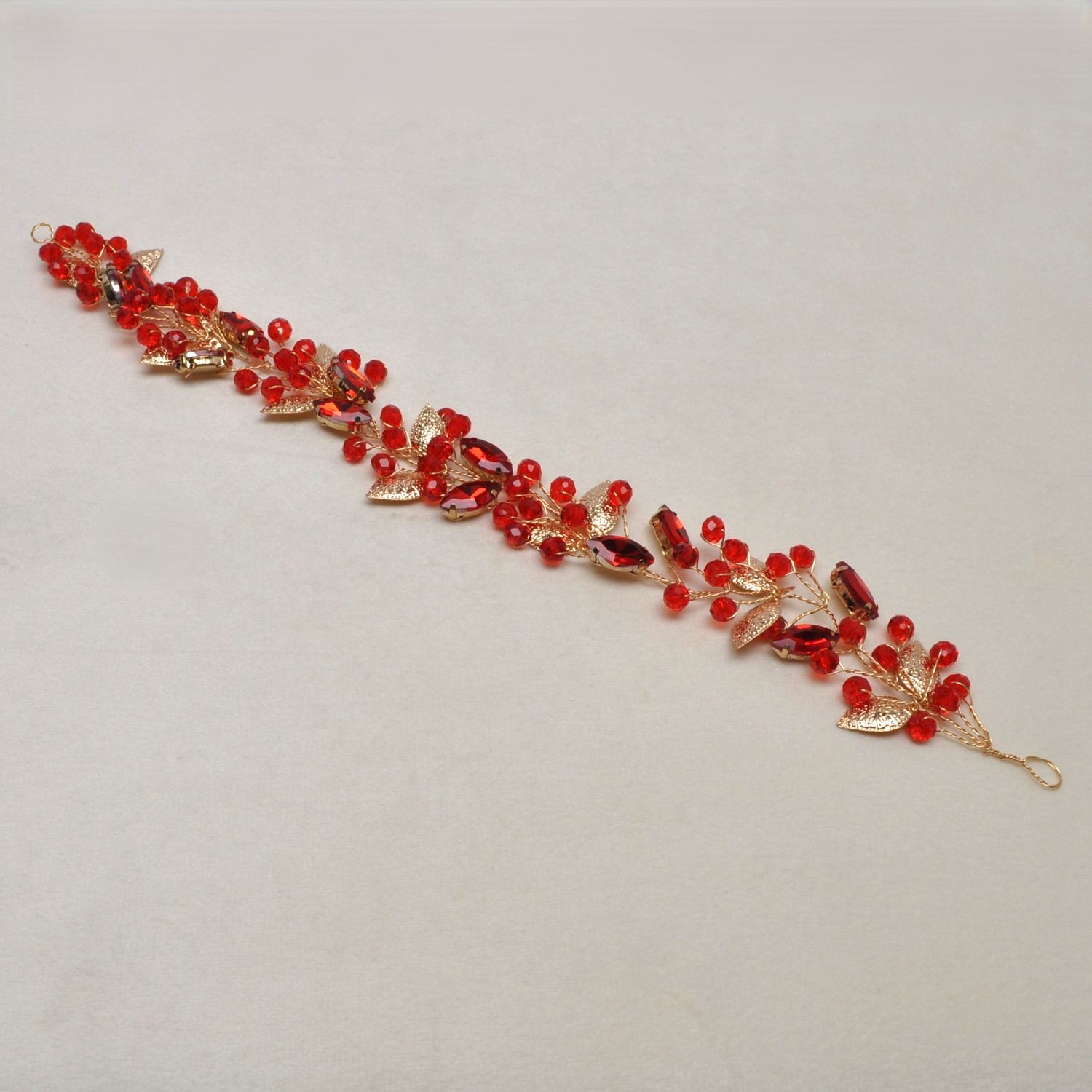 HJ7202H9G SIAM/G BEADS/LEAVS HDBND