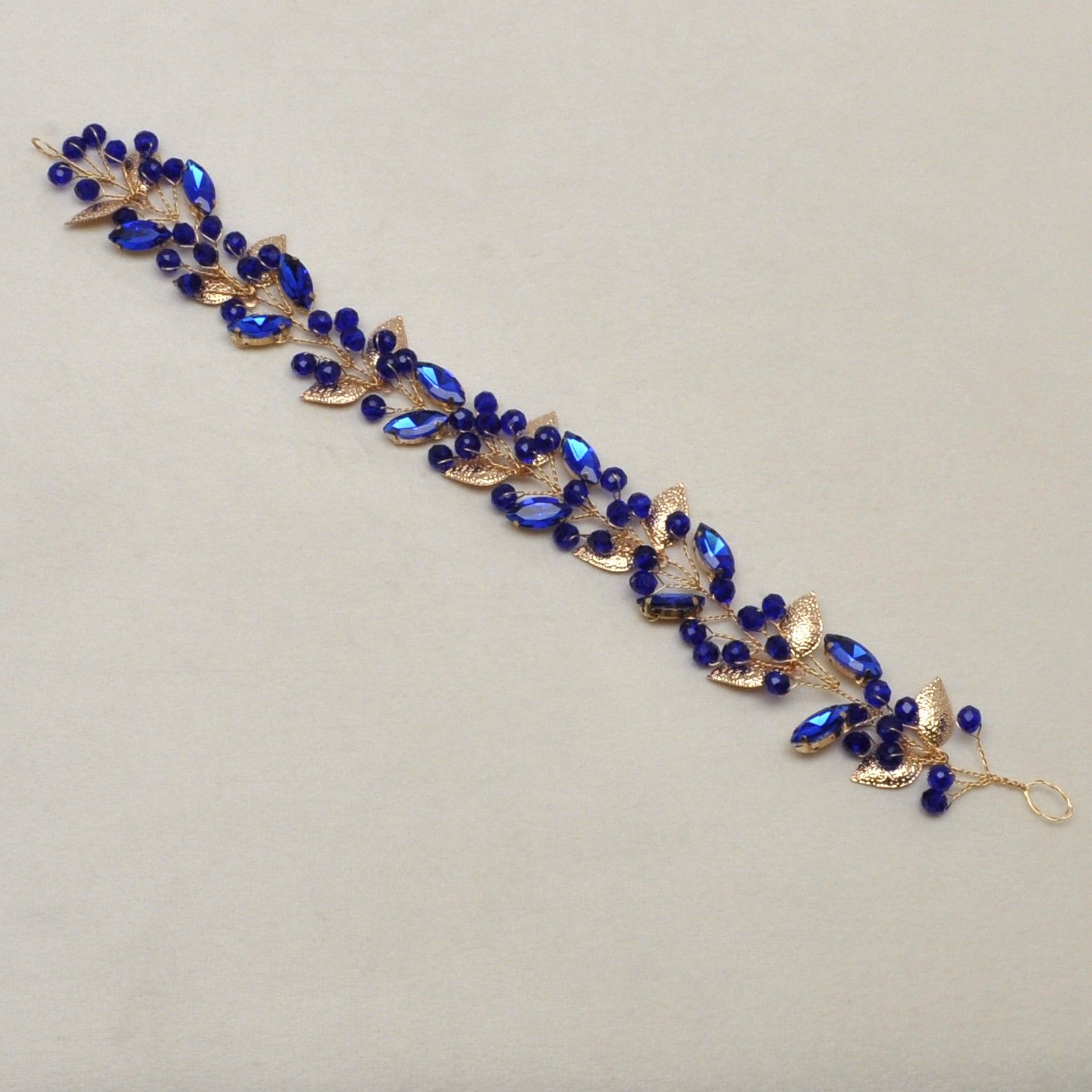 HJ7202H12G SAP/G BEADS/LEAVS HDBND