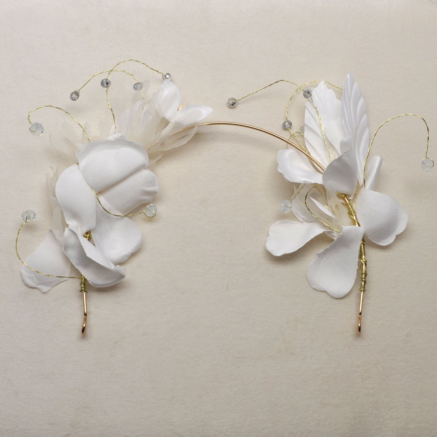 CN01917HWH WH/FLW SHAPE HEADBAND
