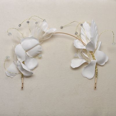 CN01917HWH WH/FLW SHAPE HEADBAND