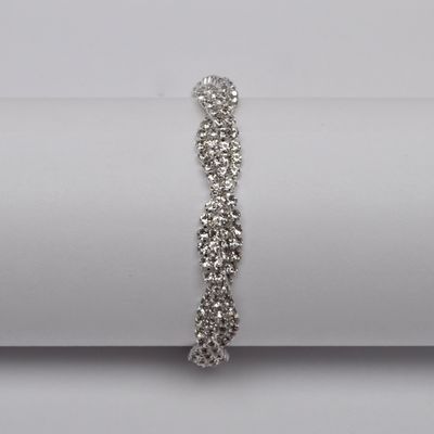 HJ495B1S CLR/S SML STNS TWST CLSP BRAC