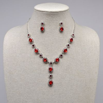 J17044S9S SI/S OVAL / RND CRY NECK SET