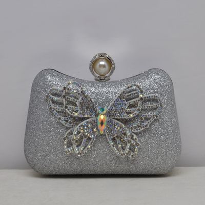 HF0202CSILV AB/SILV CRYS/SLVR BUTTERFLY PUR