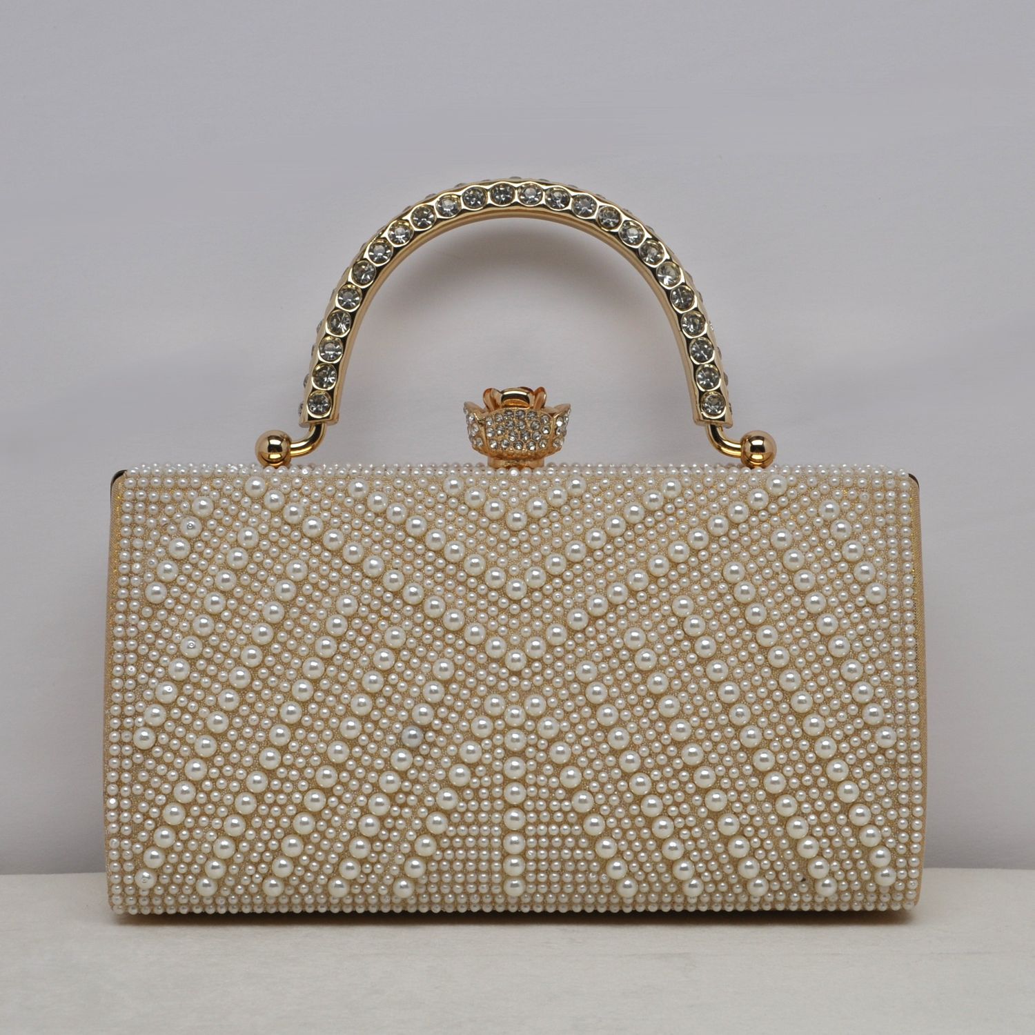 HF00102CGLD PEARL PTTRN W&#39; FLWR TOPPURS