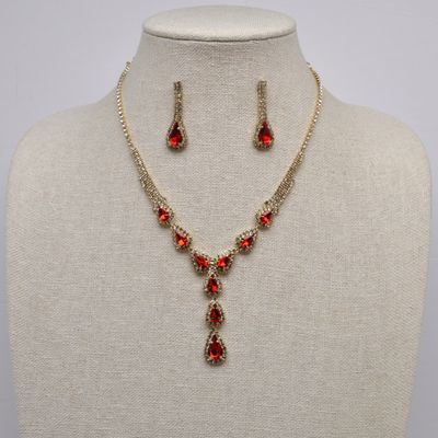 CJ12763S9G1 RED/G TRDRP LONG DNGL NECK SET
