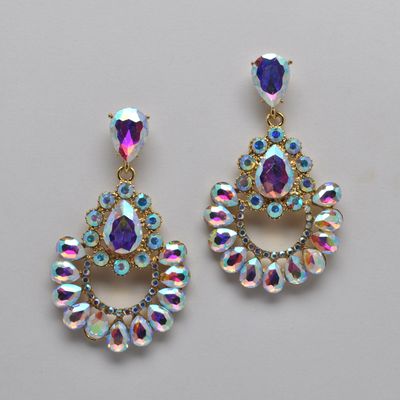 SI2458E3G AB/G OPEN DANGL/W&#39; MARQ/STN TRIM EAR